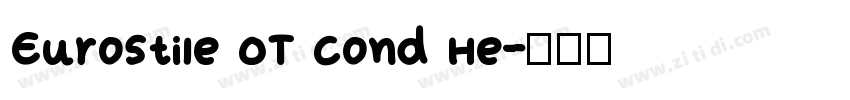 Eurostile OT Cond He字体转换